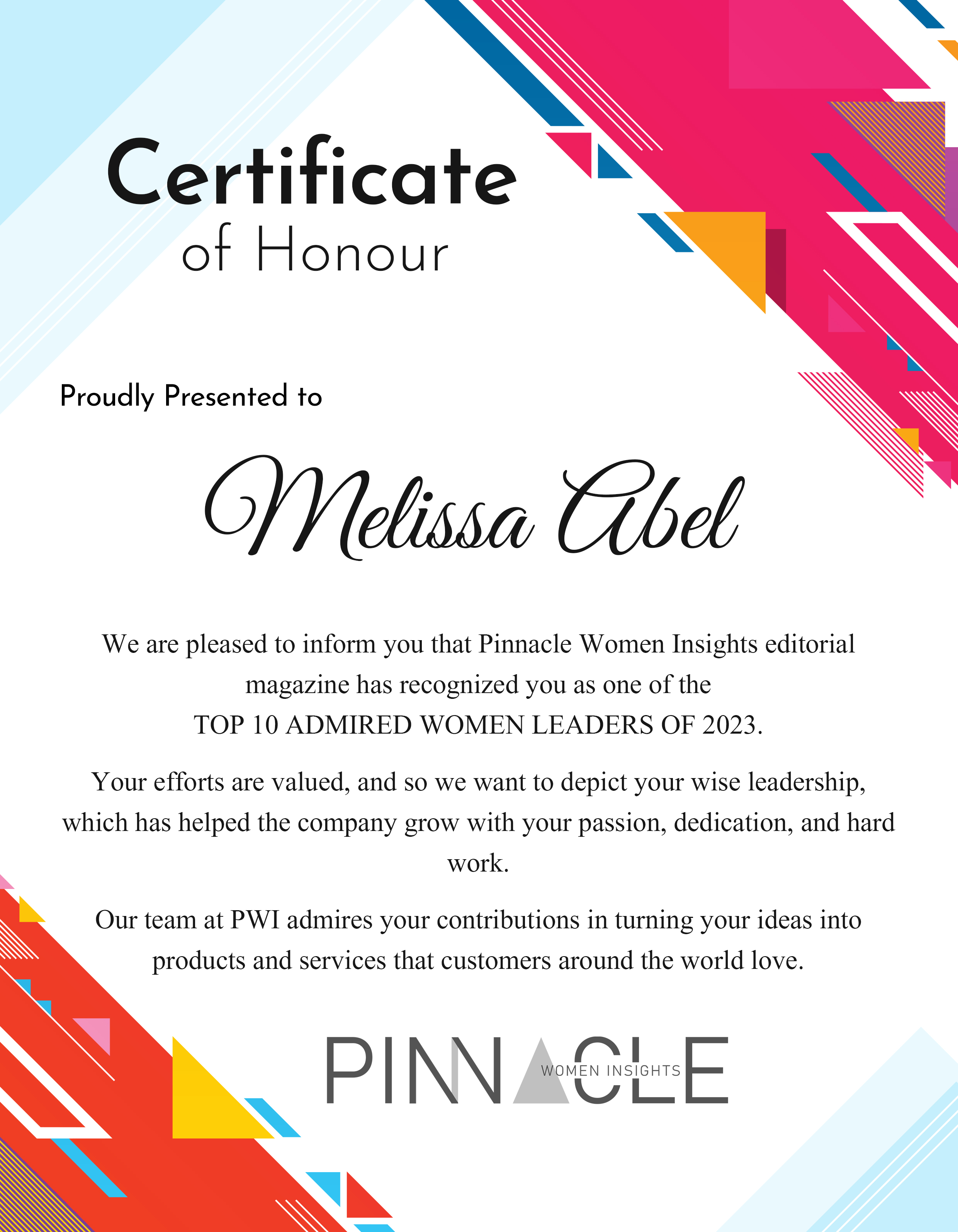 Melisa Abel, EVP- Director of Specialty Finance at Third Coast Bank SSB, Top 10 Admired Women Leaders of 2023