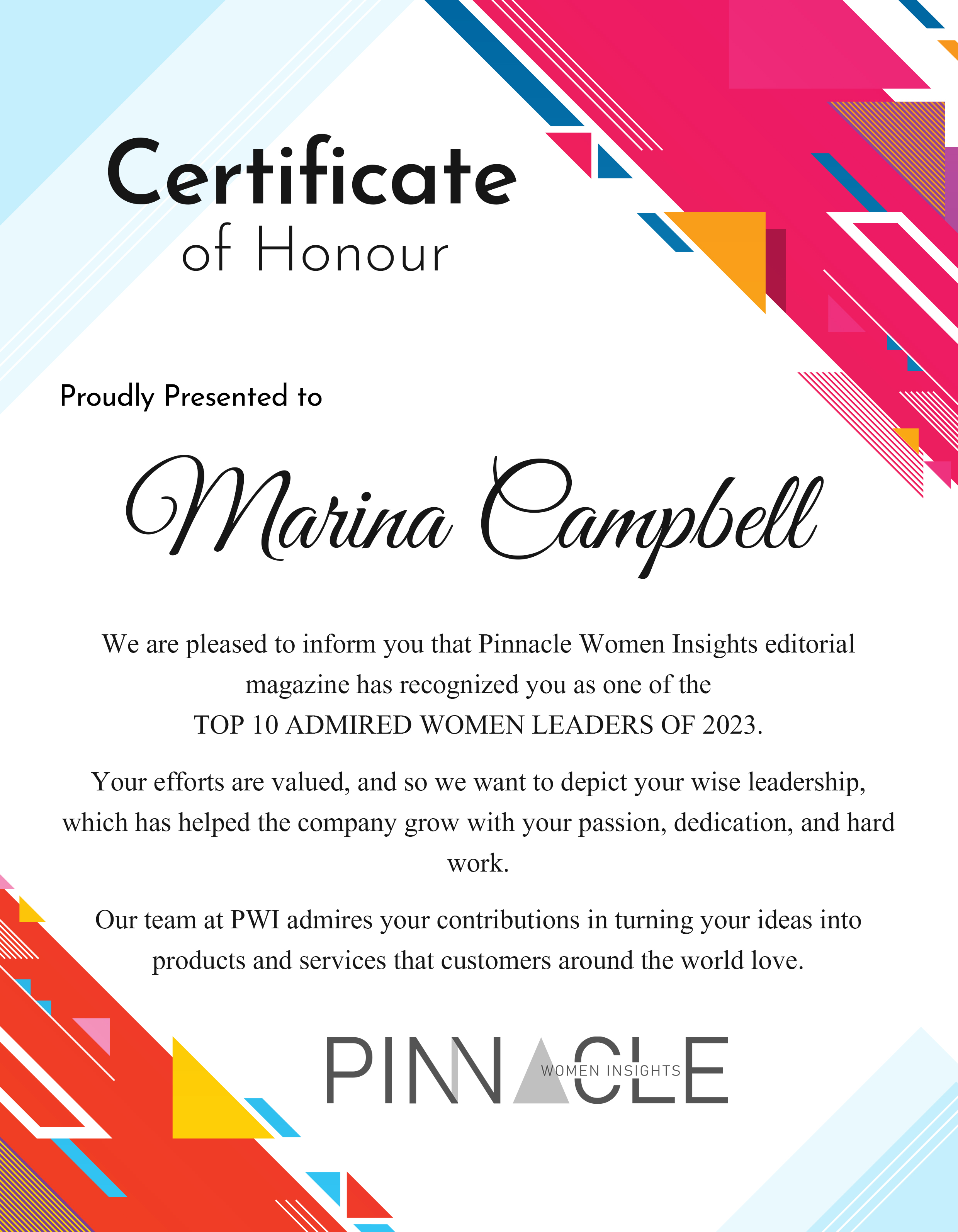 Elene Costan, CHRO of Berjé Inc, Top 10 Admired Women Leaders of 2023
