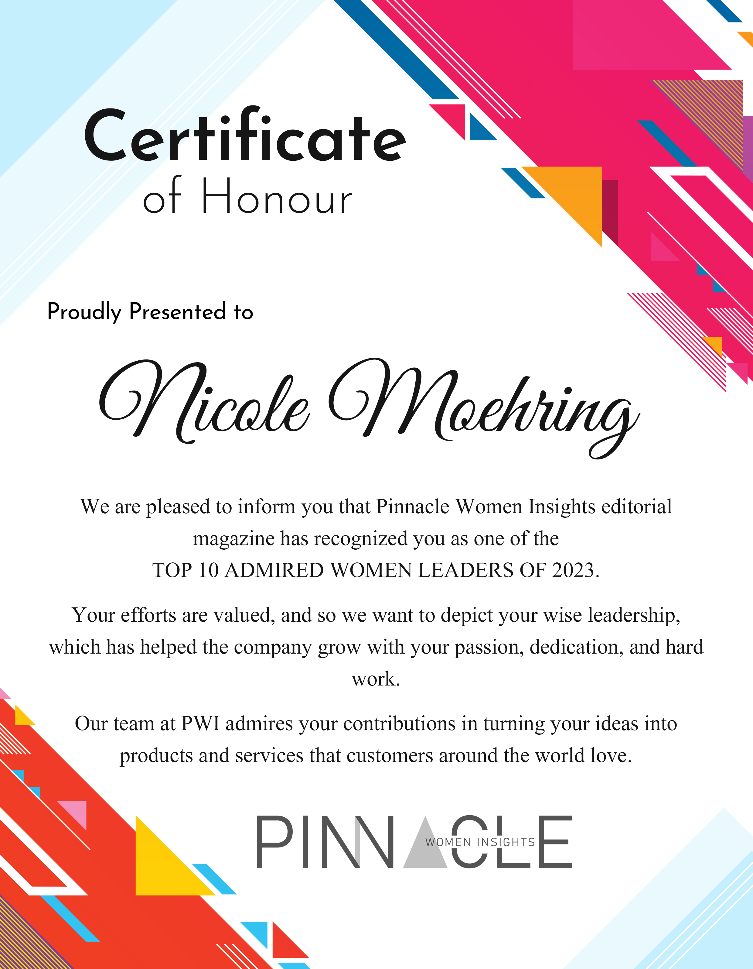 Elene Costan, CHRO of Berjé Inc, Top 10 Admired Women Leaders of 2023
